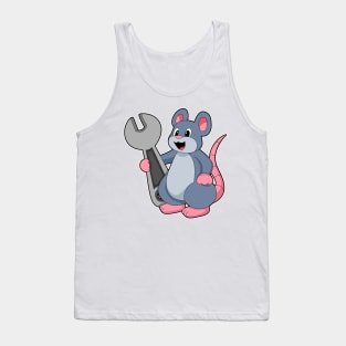 Rat as Mechanic with Wrench Tank Top